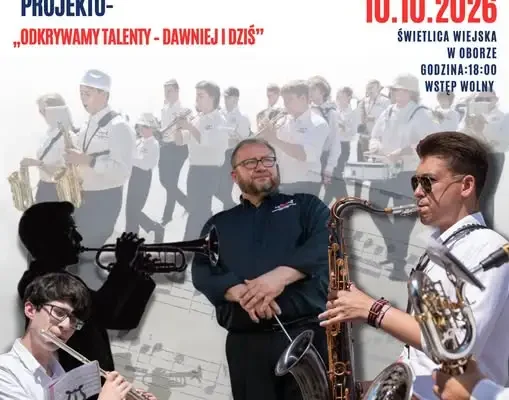 Muzyczne święto w Oborze – finałowy koncert Młodzieżowej Orkiestry Dętej Gminy Lubin