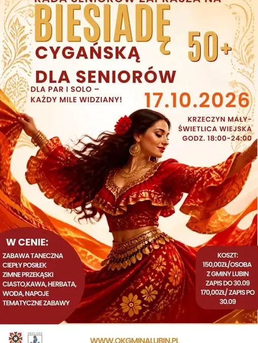 Biesada Cygańska dla seniorów z gminy Lubin – zapisy do 30 września