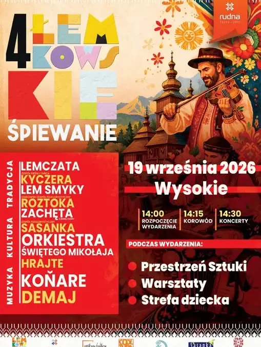 IV Łemkowskie Śpiewanie w Wysokiem – 19 września 2026