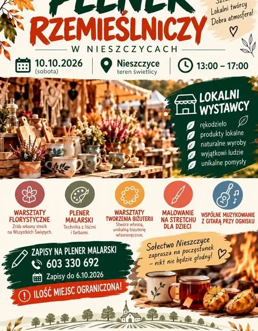 Pierwszy Plener Rzemieślniczy w Nieszczycach – 10 października
