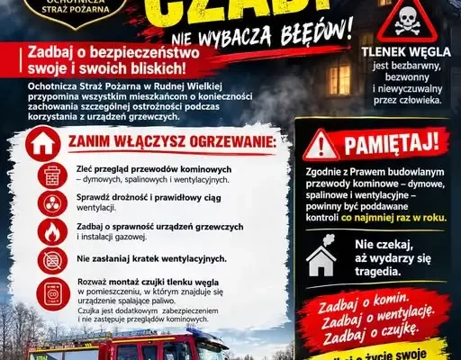 Sezon grzewczy tuż-tuż. OSP Rudna Wielka apeluje o przegląd przewodów kominowych