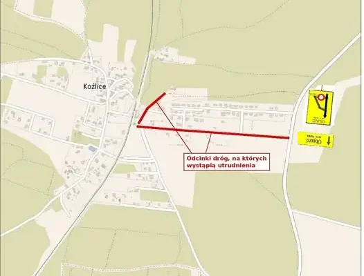 Przebudowa drogi w Koźlicach – utrudnienia dla kierowców do grudnia