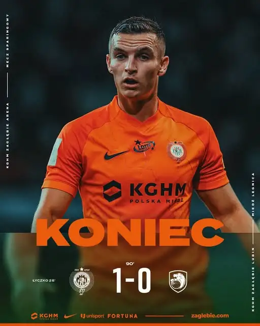 KGHM Zagłębie Lubin wygrało sparing z Miedzią Legnica 1:0. Decydujące trafienie Szymona Łyczki