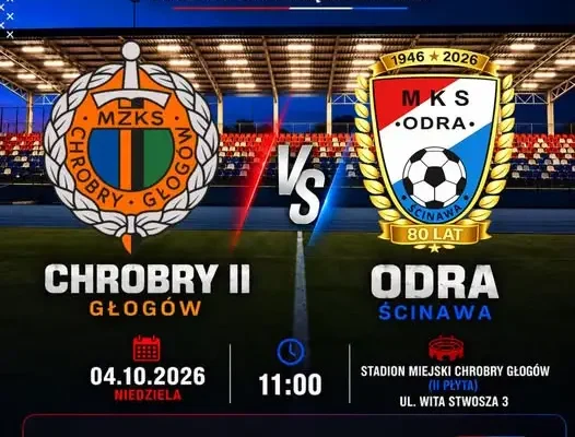 Odra Ścinawa zagra w Głogowie z Chrobrym. Szansa na przedłużenie serii