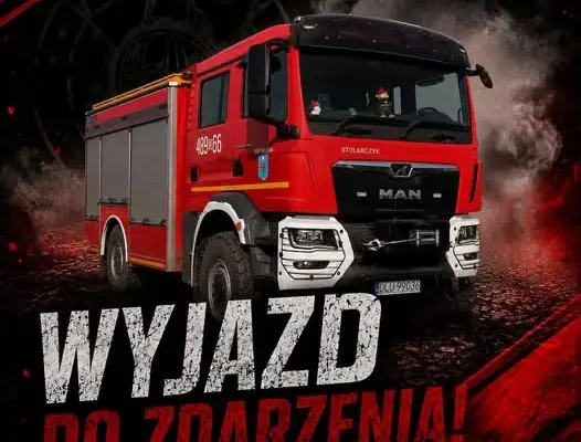 Interwencje strażaków z OSP Rudna: kolizja w Gwizdanowie i pożar auta w Chełmie
