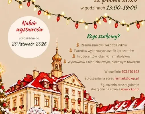 III Gminny Jarmark Bożonarodzeniowy w Rudnej – trwają zgłoszenia dla wystawców