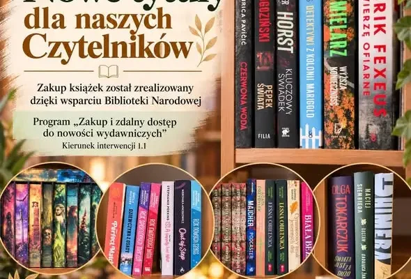 Nowe książki w bibliotece w Chobieni – kryminały, romanse i słowiańskie opowieści