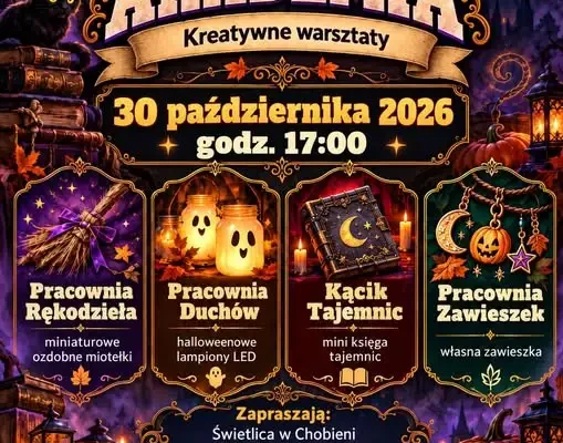 Halloweenowa Akademia w Chobieni – kreatywne warsztaty dla dzieci i dorosłych