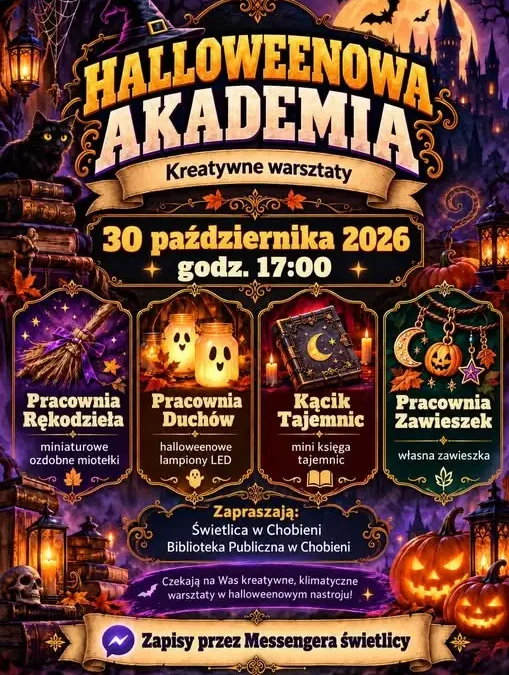 Halloweenowa Akademia w Chobieni – kreatywne warsztaty dla dzieci i dorosłych
