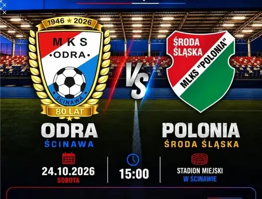 Odra Ścinawa zmierzy się z Polonią Środa Śląska w 14. kolejce IV ligi